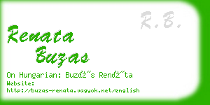 renata buzas business card